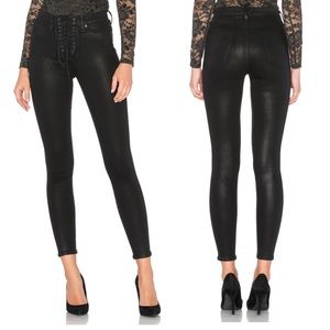 Hudson Jeans Bullocks Lace up Skinny Jeans